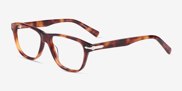 Harbor Tortoise AcetateEyeglass Frames from EyeBuyDirect, Angle View