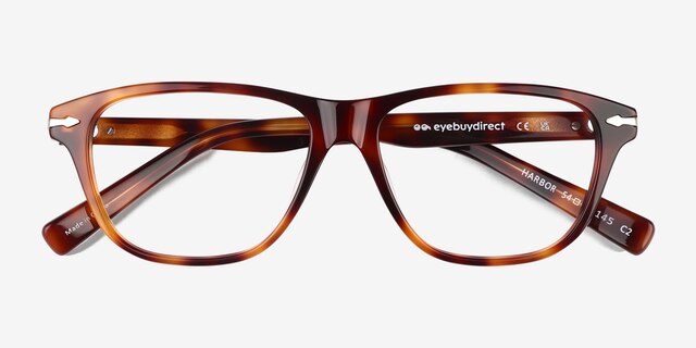 Harbor Tortoise AcetateEyeglass Frames from EyeBuyDirect, Closed View