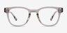 Mulligan Crystal Gray PlasticEyeglass Frames from EyeBuyDirect, Front View