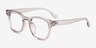 Mulligan Crystal Gray PlasticEyeglass Frames from EyeBuyDirect, Angle View