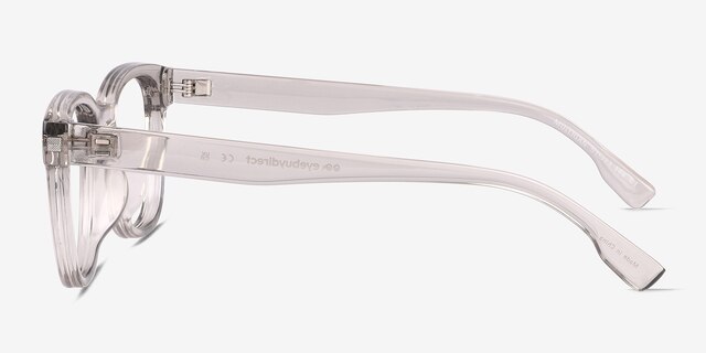 Mulligan Crystal Gray PlasticEyeglass Frames from EyeBuyDirect, Side View