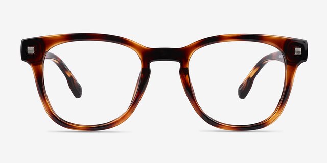 Mulligan Tortoise PlasticEyeglass Frames from EyeBuyDirect, Front View