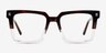 Vineyard Brown Clear AcetateEyeglass Frames from EyeBuyDirect, Front View