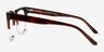 Vineyard Brown Clear AcetateEyeglass Frames from EyeBuyDirect, Side View