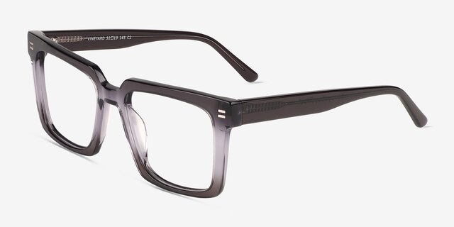 Vineyard Gradient Smoke AcetateEyeglass Frames from EyeBuyDirect, Angle View