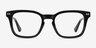 Thom Black AcetateEyeglass Frames from EyeBuyDirect, Front View