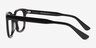 Thom Black AcetateEyeglass Frames from EyeBuyDirect, Side View