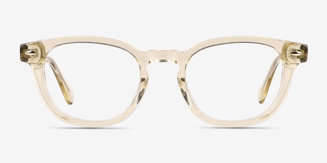 Pique Yellow AcetateEyeglass Frames from EyeBuyDirect, Front View