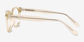 Pique Jaune Acétate Montures de lunettes de vue d'EyeBuyDirect, Vue de Côté