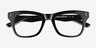 Apres Black AcetateEyeglass Frames from EyeBuyDirect, Closed View