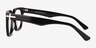 Visor Noir AcétateMontures de lunettes de vue d'EyeBuyDirect, Vue de Côté