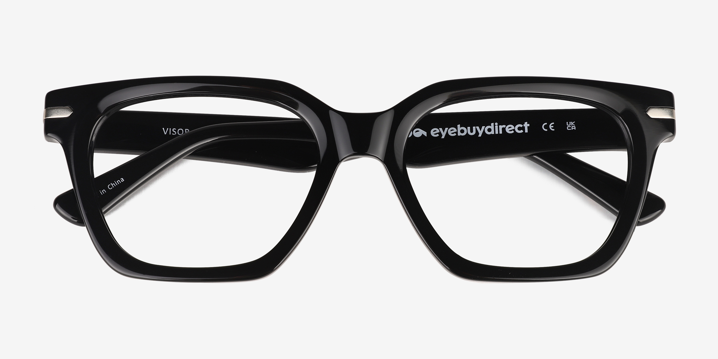 Visor Square Black Full Rim Eyeglasses Eyebuydirect