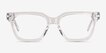 Visor Crystal Clear AcetateEyeglass Frames from EyeBuyDirect, Front View