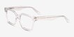 Visor Crystal Clear AcetateEyeglass Frames from EyeBuyDirect, Angle View