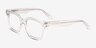 Visor Crystal Clear AcétateMontures de lunettes de vue d'EyeBuyDirect, Vue d'Angle