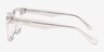 Visor Crystal Clear AcétateMontures de lunettes de vue d'EyeBuyDirect, Vue de Côté