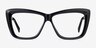 Scribble Black Flower AcetateEyeglass Frames from EyeBuyDirect, Front View