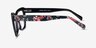 Scribble Black Flower AcetateEyeglass Frames from EyeBuyDirect, Side View