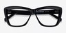 Scribble Black Flower AcetateEyeglass Frames from EyeBuyDirect, Closed View