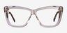 Scribble Crystal Light Brown AcetateEyeglass Frames from EyeBuyDirect, Front View
