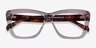 Scribble Crystal Light Brown AcetateEyeglass Frames from EyeBuyDirect, Closed View