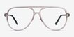 Loft Crystal Light Brown AcetateEyeglass Frames from EyeBuyDirect, Front View