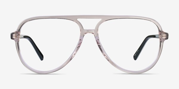 Loft Crystal Light Brown Acetate Eyeglass Frames