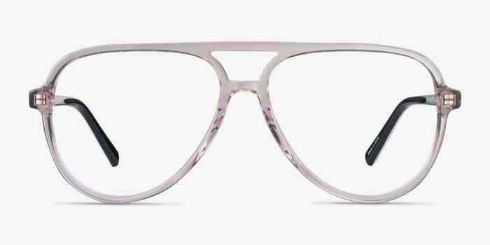 Loft Crystal Light Brown Acetate Eyeglass Frames from EyeBuyDirect