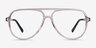 Loft Crystal Light Brown AcetateEyeglass Frames from EyeBuyDirect, Front View