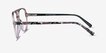 Loft Crystal Light Brown AcetateEyeglass Frames from EyeBuyDirect, Side View
