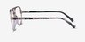 Loft Crystal Light Brown AcetateEyeglass Frames from EyeBuyDirect, Side View