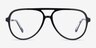 Loft Black AcetateEyeglass Frames from EyeBuyDirect, Front View