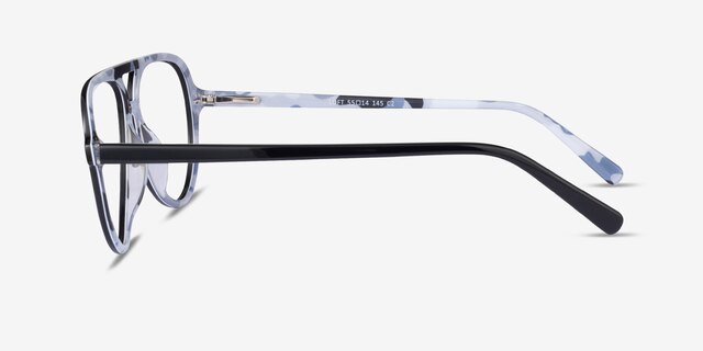Loft Black AcetateEyeglass Frames from EyeBuyDirect, Side View