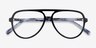 Loft Black AcetateEyeglass Frames from EyeBuyDirect, Closed View