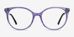 Mural Purple AcetateEyeglass Frames from EyeBuyDirect, Front View