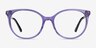 Mural Purple AcetateEyeglass Frames from EyeBuyDirect, Front View