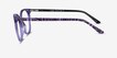 Mural Purple AcetateEyeglass Frames from EyeBuyDirect, Side View
