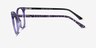 Mural Purple AcetateEyeglass Frames from EyeBuyDirect, Side View
