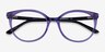 Mural Purple AcetateEyeglass Frames from EyeBuyDirect, Closed View