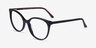 Mural Black AcetateEyeglass Frames from EyeBuyDirect, Angle View