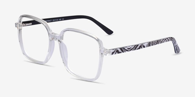 Abstract Crystal AcetateEyeglass Frames from EyeBuyDirect, Angle View