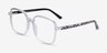 Abstract Crystal AcetateEyeglass Frames from EyeBuyDirect, Angle View