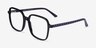 Abstract Black AcetateEyeglass Frames from EyeBuyDirect, Angle View