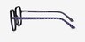Abstract Black AcetateEyeglass Frames from EyeBuyDirect, Side View