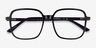 Abstract Black AcetateEyeglass Frames from EyeBuyDirect, Closed View