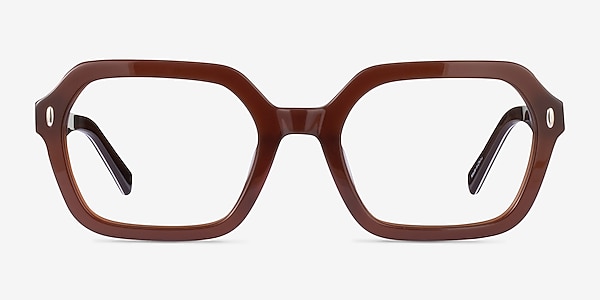 Lacquer Brown Acetate Eyeglass Frames