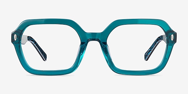 Lacquer Crystal Green Acetate Eyeglass Frames