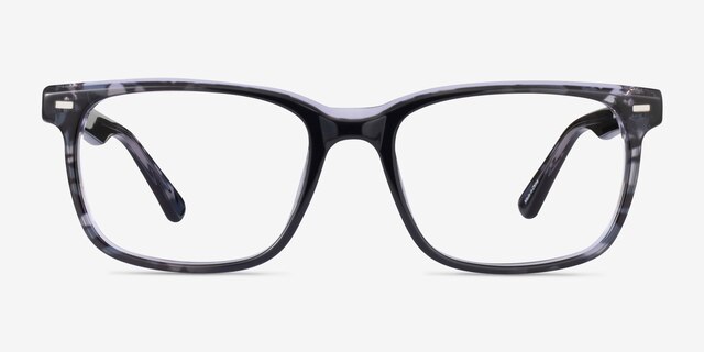 Montage Gradient Gray AcetateEyeglass Frames from EyeBuyDirect, Front View