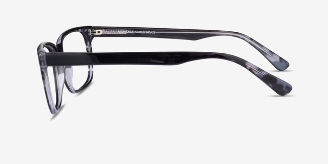 Montage Gradient Gray AcetateEyeglass Frames from EyeBuyDirect, Side View