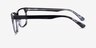 Montage Gradient Gray AcetateEyeglass Frames from EyeBuyDirect, Side View